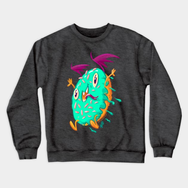 Dunky Glaze the Demon Donut Crewneck Sweatshirt by natebear